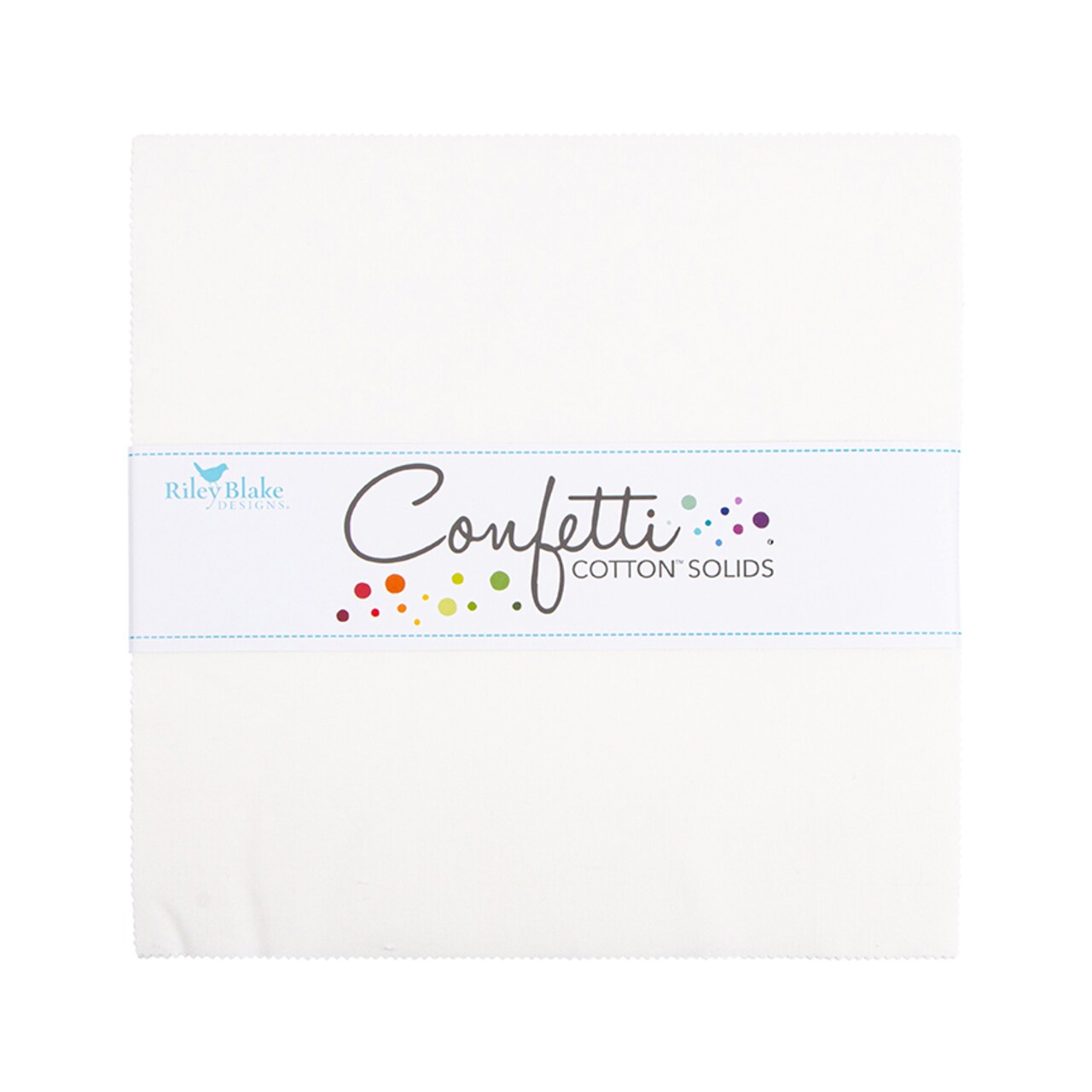 Confetti Cotton 10" Square Pack (Layer Cake / 10" Stacker) in Cloud by Riley Blake (10-120-CLOUD-42)